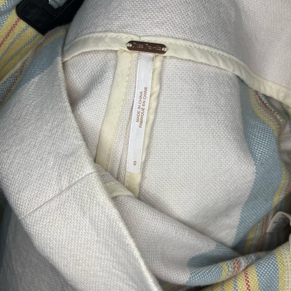 Free People Neuman Stripe Shorts IVORY COMBO Women’s size 0 - Picture 4 of 5